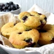 Keto Blueberry muffins ready to serve.