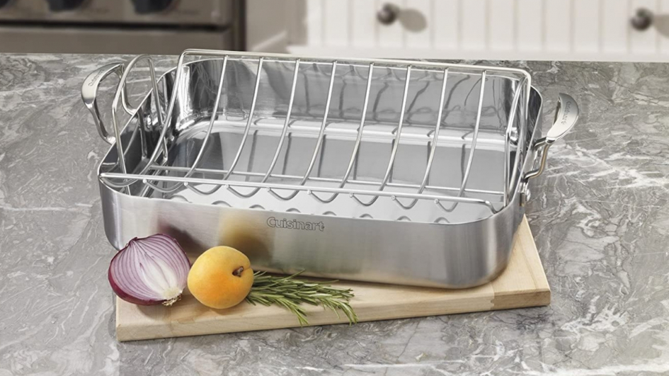 Best Material For Roasting Pans - Stainless Steel, Carbon Steel, Non-Stick 6 Cuisinart multiclad pro stainless steel roasting pan
