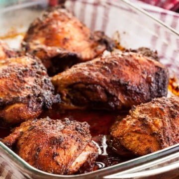 Casserole Dish with Roasted Chicken