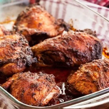 Casserole Dish with Roasted Chicken