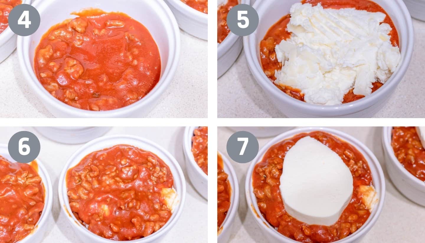 steps low carb lasagna bowls