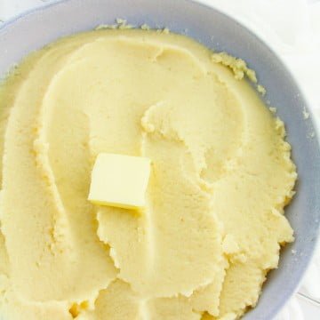 mashed cauliflower with butter