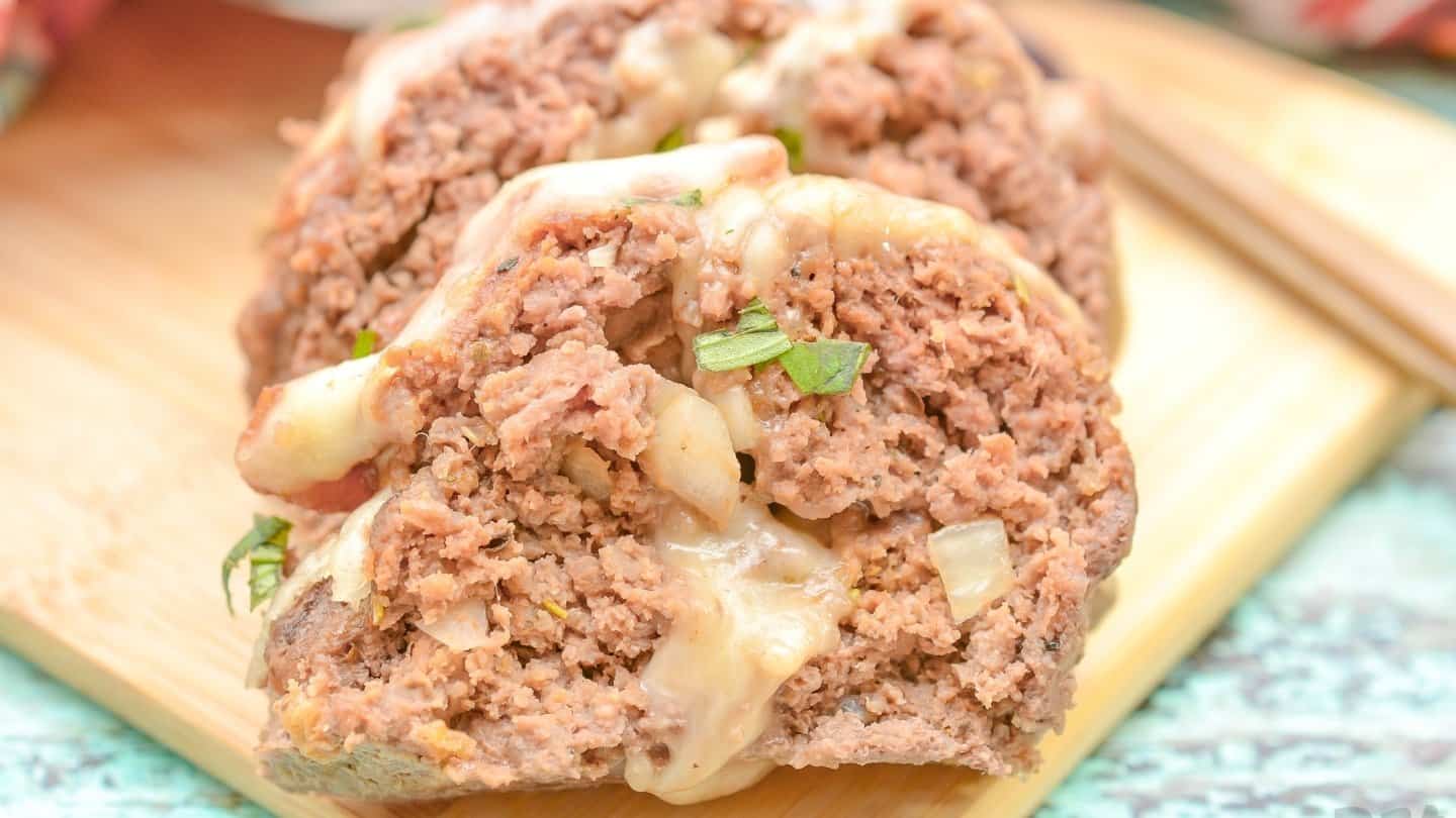 keto meatloaf stuffed cheese