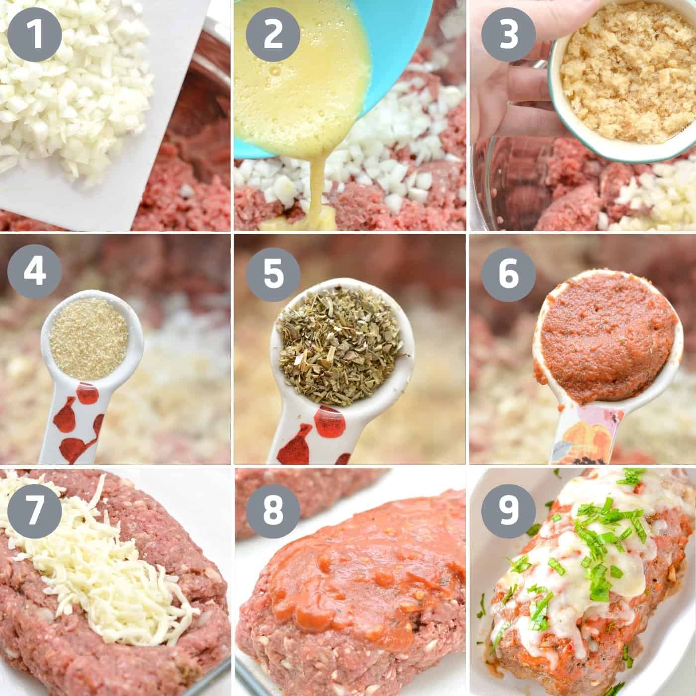 keto meatloaf steps by steps