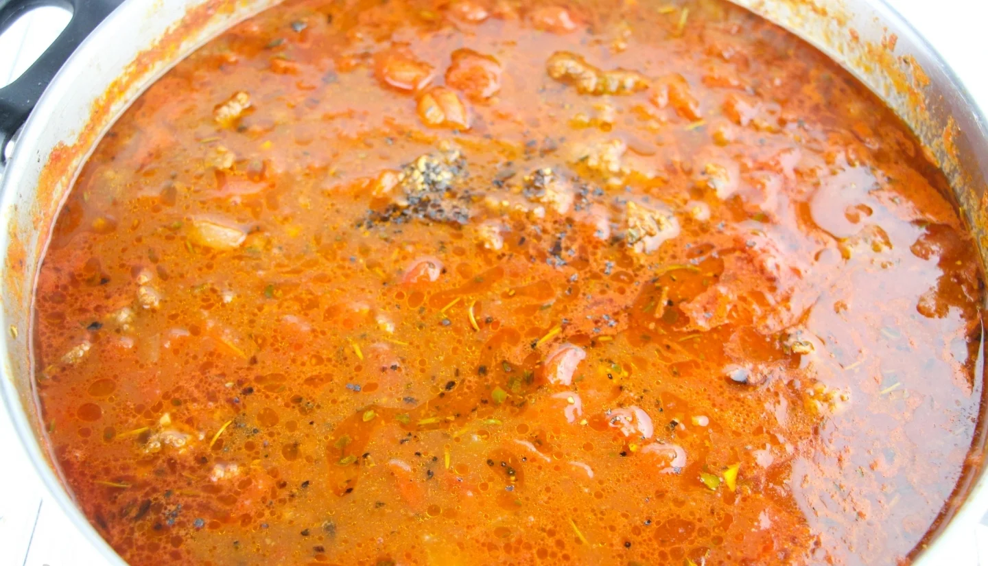 cabbage goulash cooking