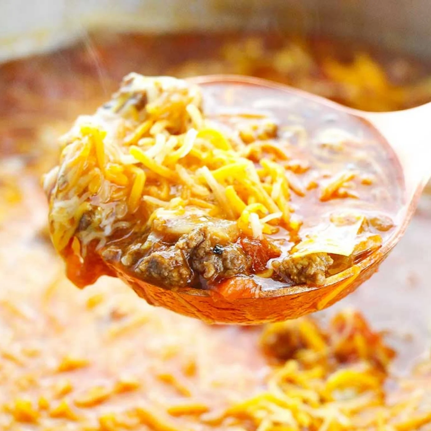 Cabbage Goulash in a spoon