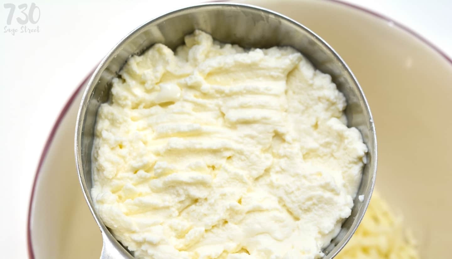 ricotta cheese in 1 cup measure cup