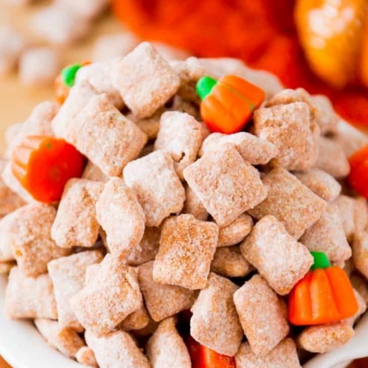 pumpkin spice puppy chow