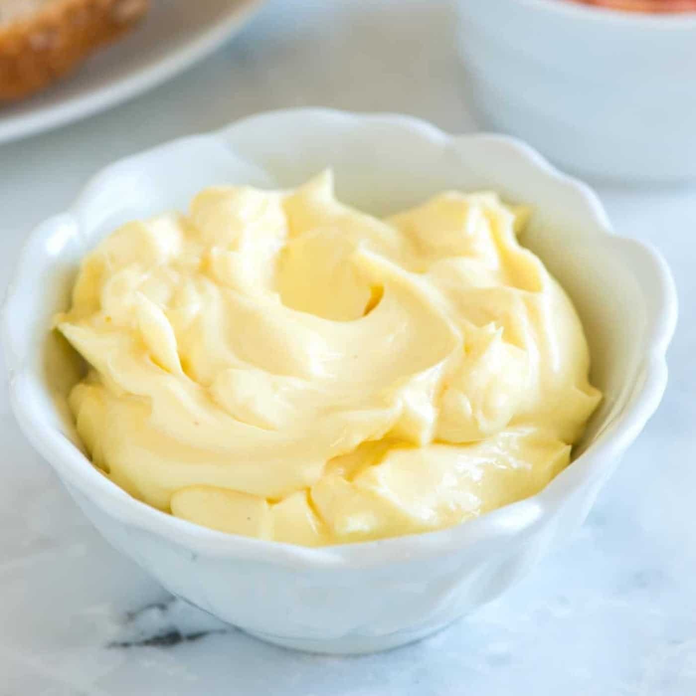 30 Easy Homemade Mayo Recipes 2 Fail-proof homemade mayonnaise in white bowl