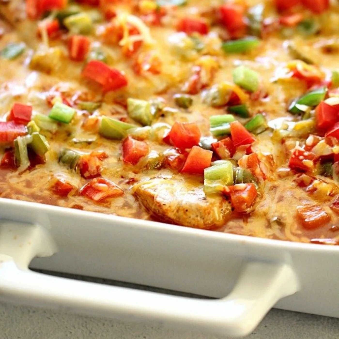 Fiesta Pork Chops and Rice Bake Recipe