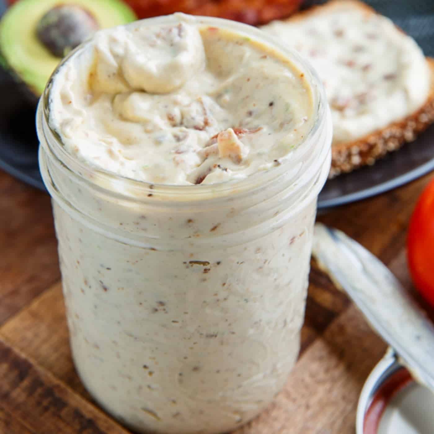 11.Bacon Mayonnaise in a jar