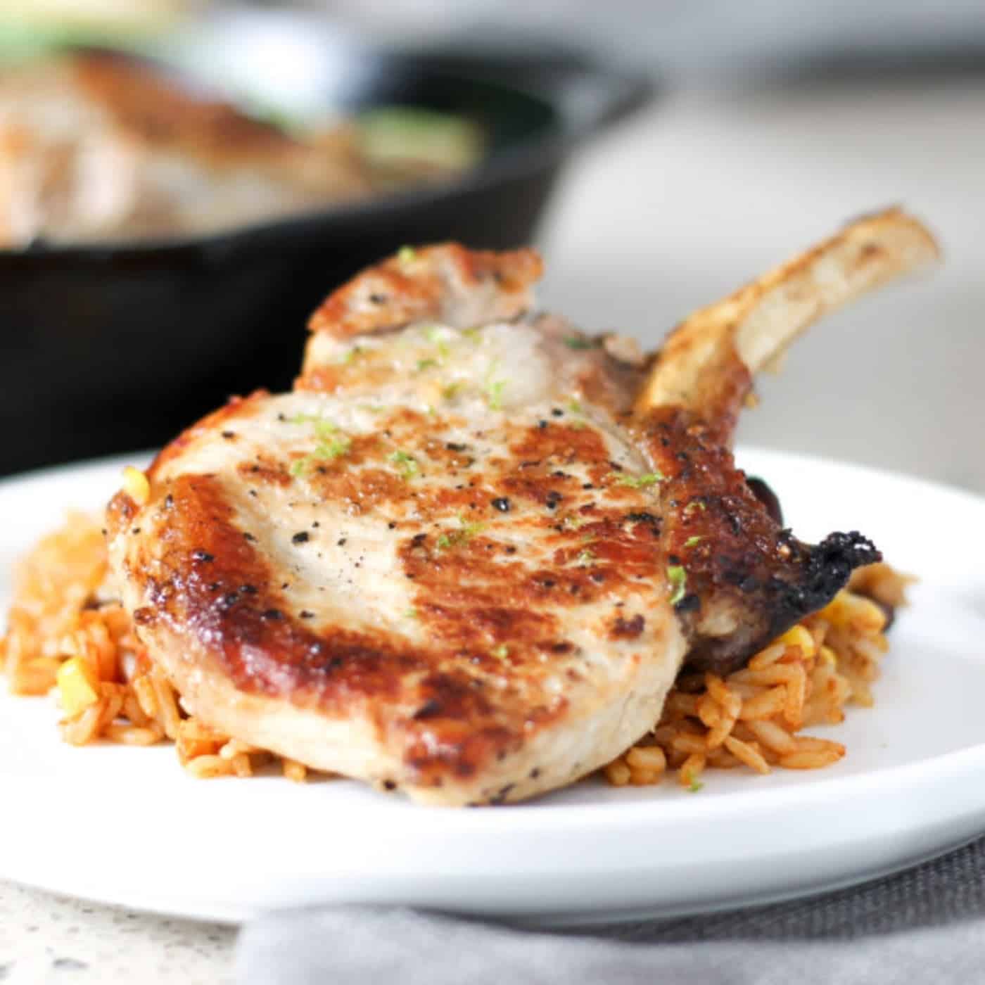 Mexican-style pork chops