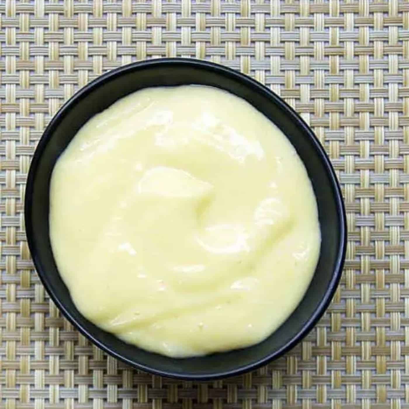 30 Easy Homemade Mayo Recipes 16 Sesame mayonnaise in black bowl