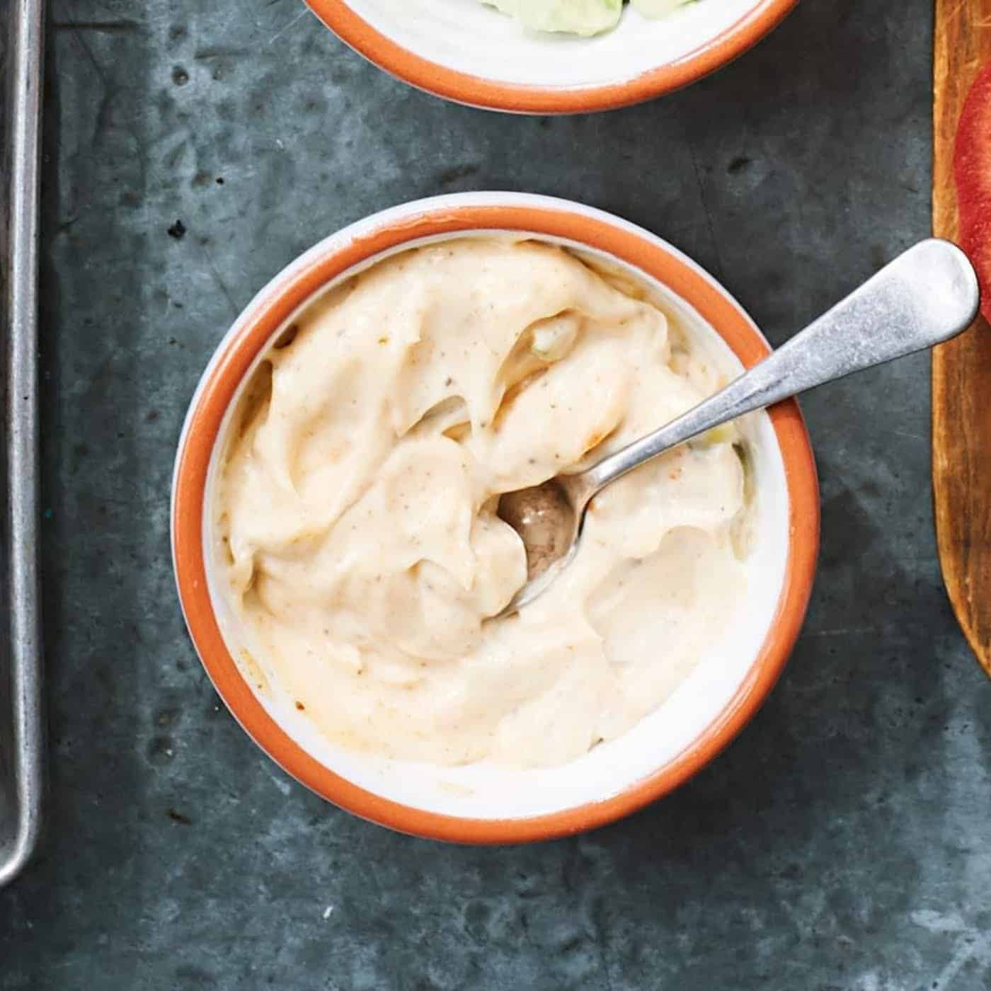 30 Easy Homemade Mayo Recipes 19 Cajun mayo in orange bowl