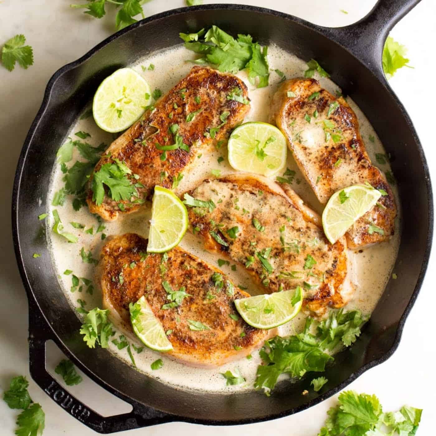 Creamy and Smoky Chipotle Pork Chops