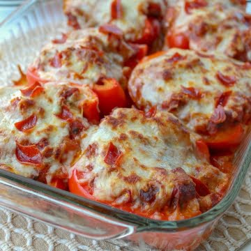 Stuffed peppers without rice