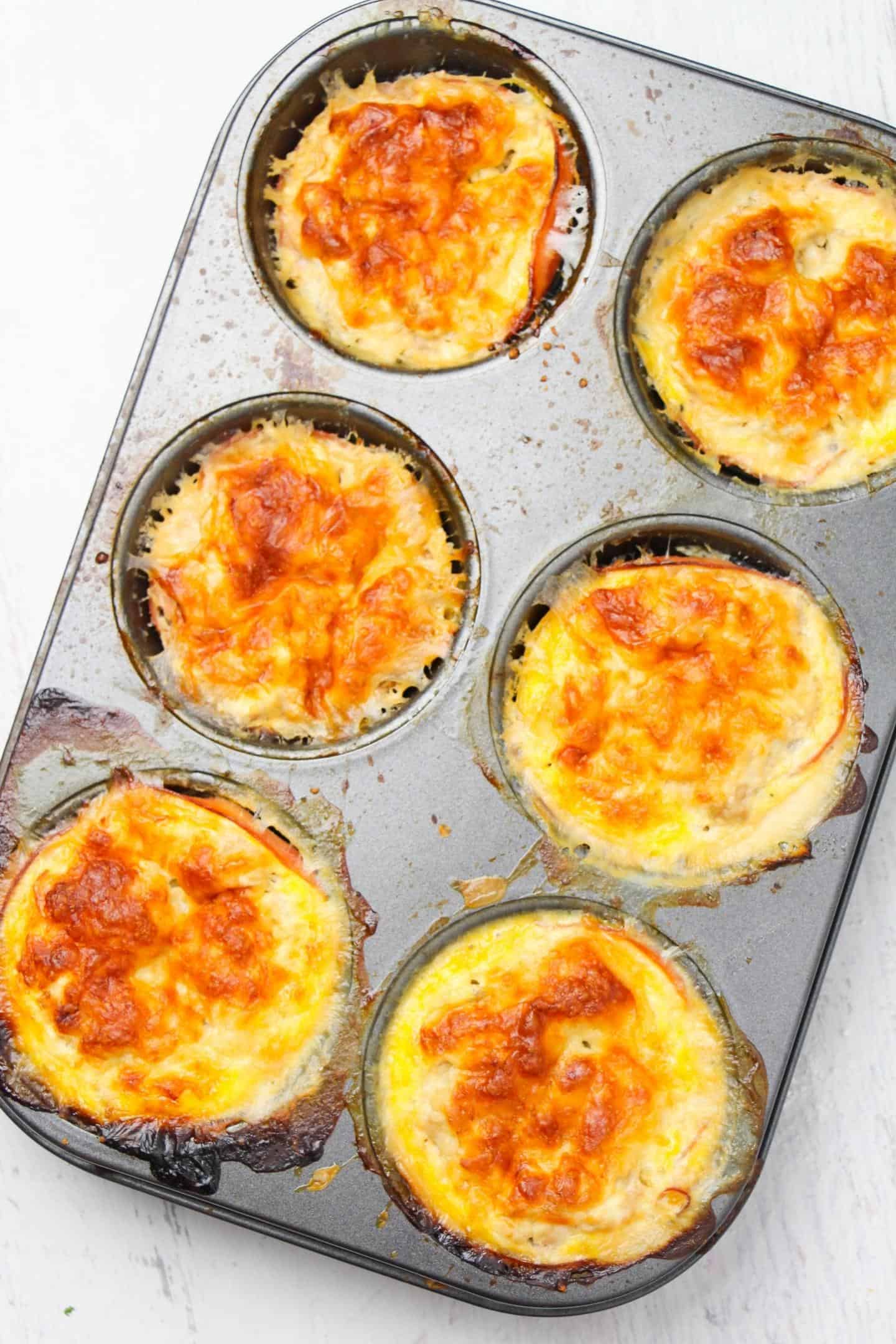 sausage muffins in tin pan