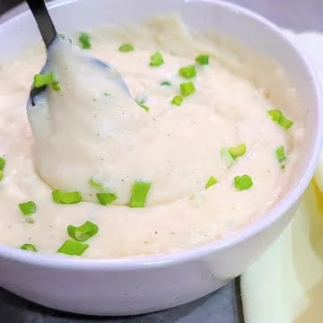 Mashed potatoes with cream cheese