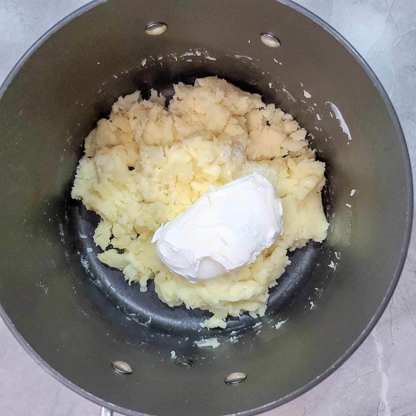 mashed potatoes cream cheese