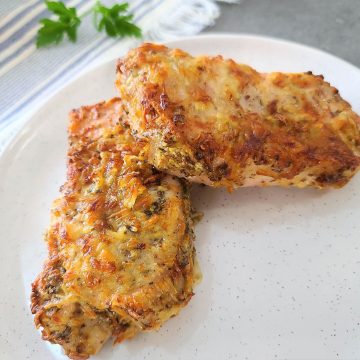 Parmesan Crusted Pork Chops featured