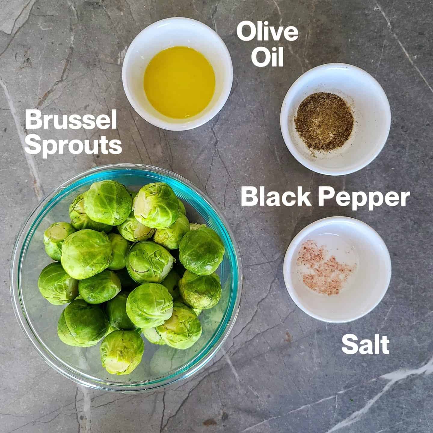 air fryer brussel sprouts  ingredients