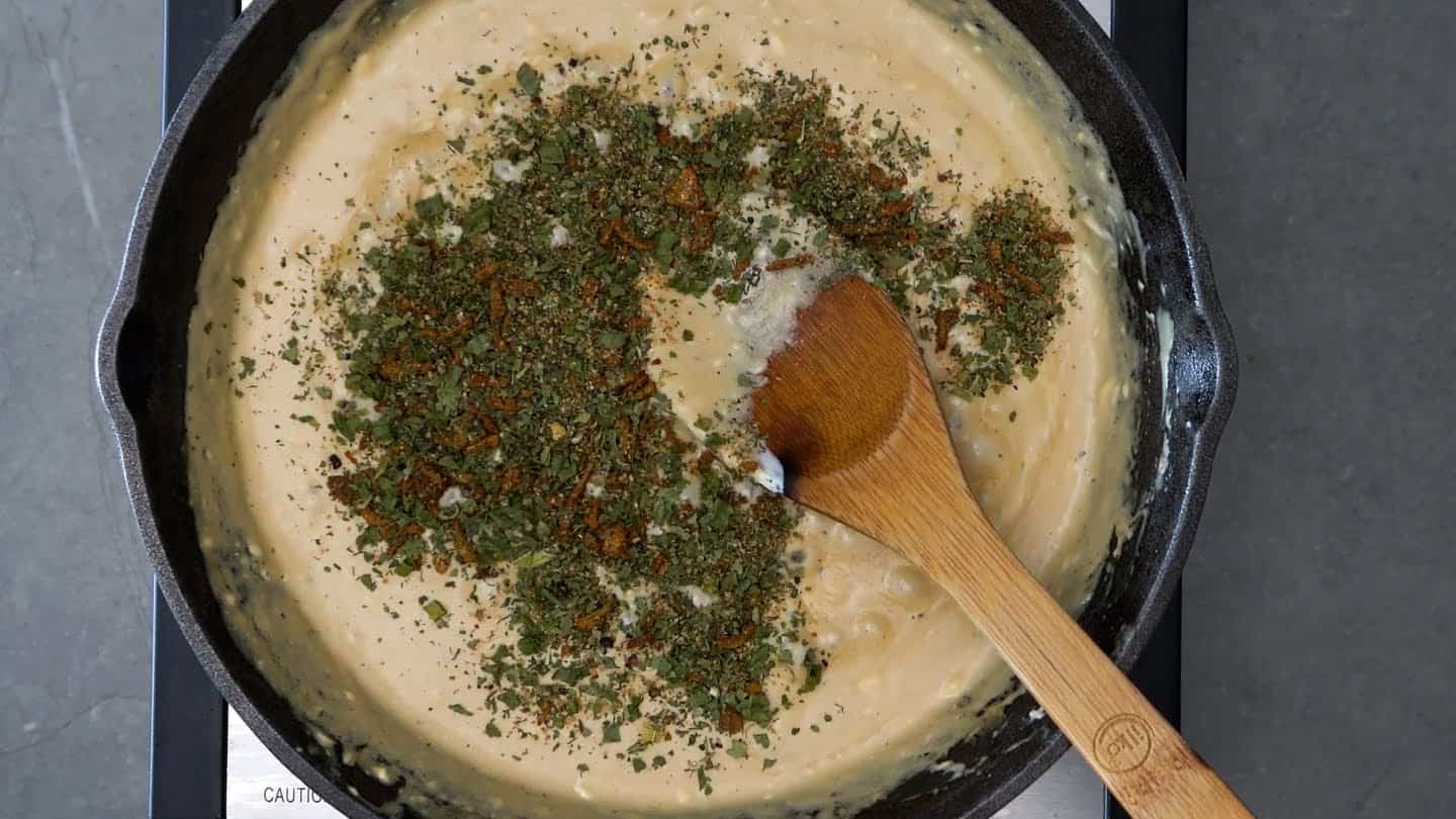 add in the homemade ranch seasoning 