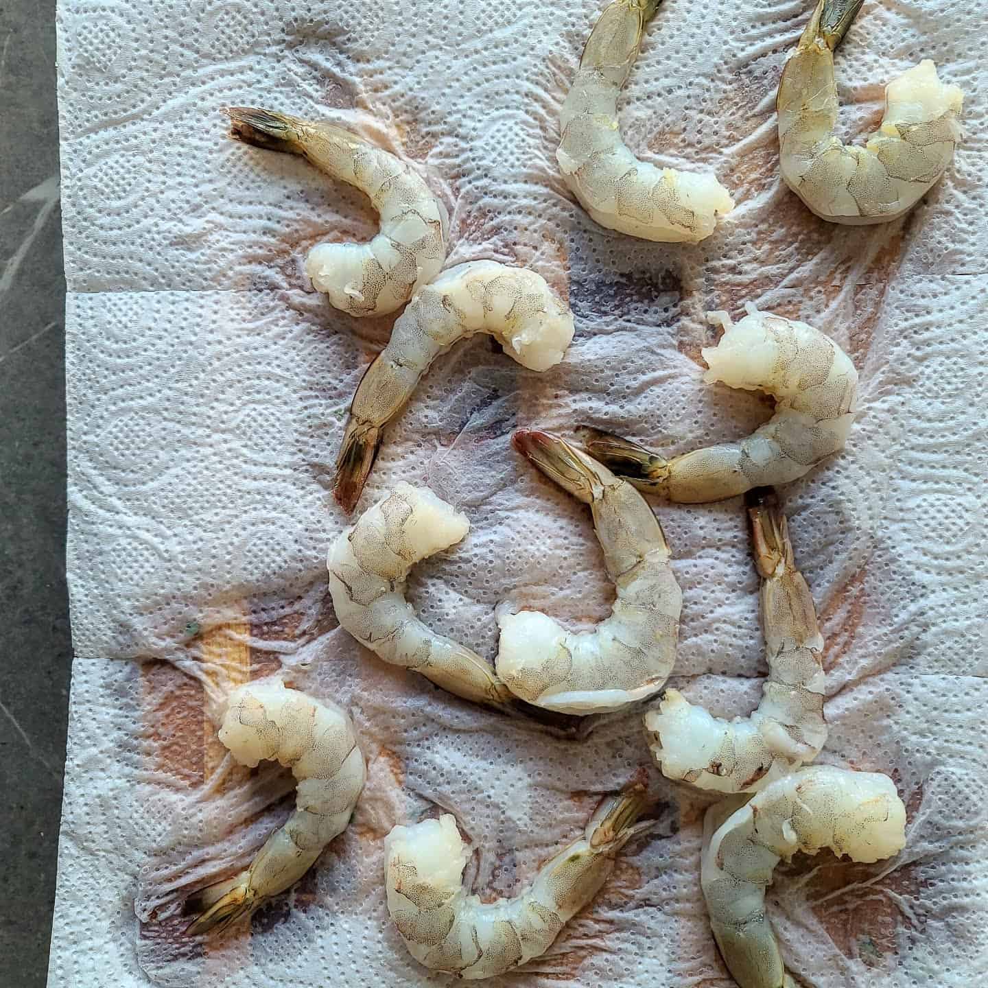 air fryer shrimp drying