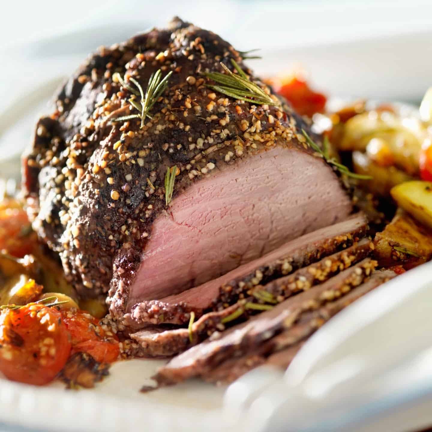 Eye of round roasts are commonly found in select, choice and sometimes prime.