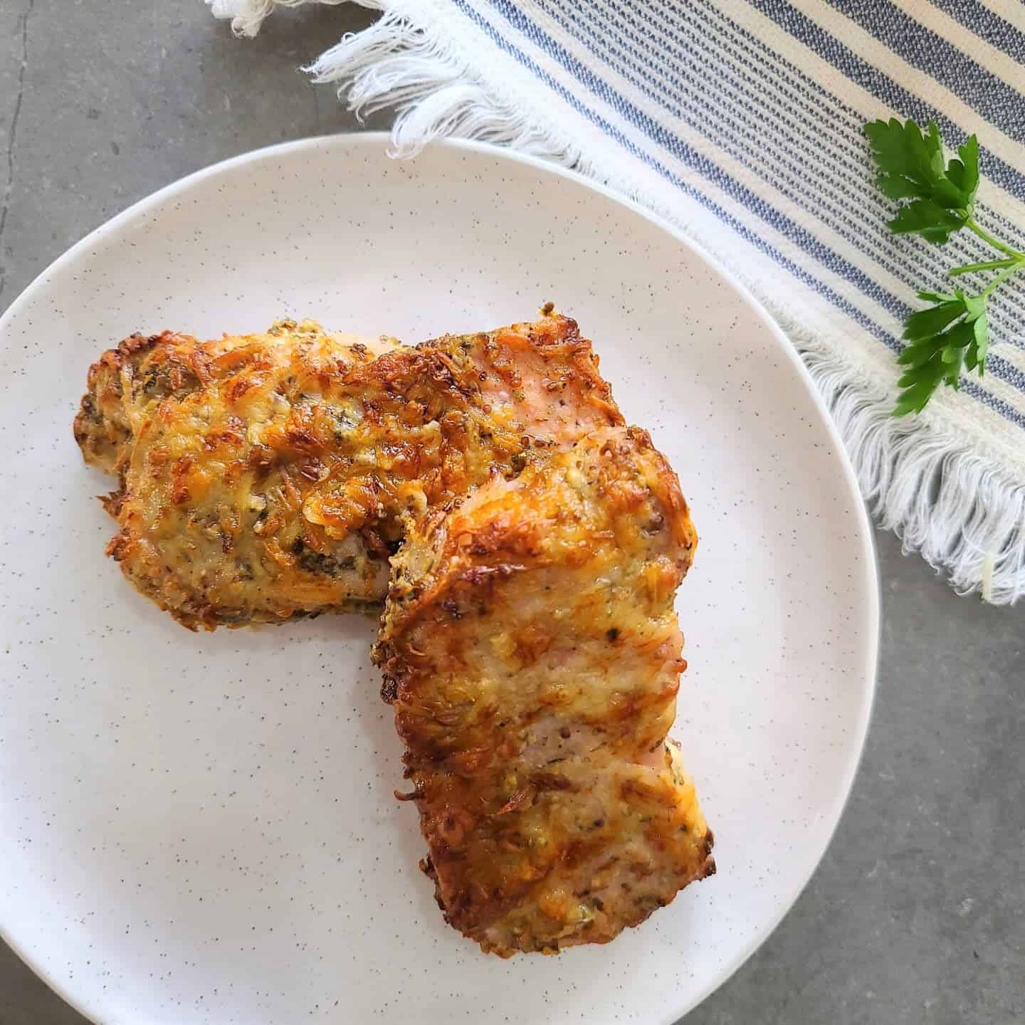  parmesan crusted pork chops