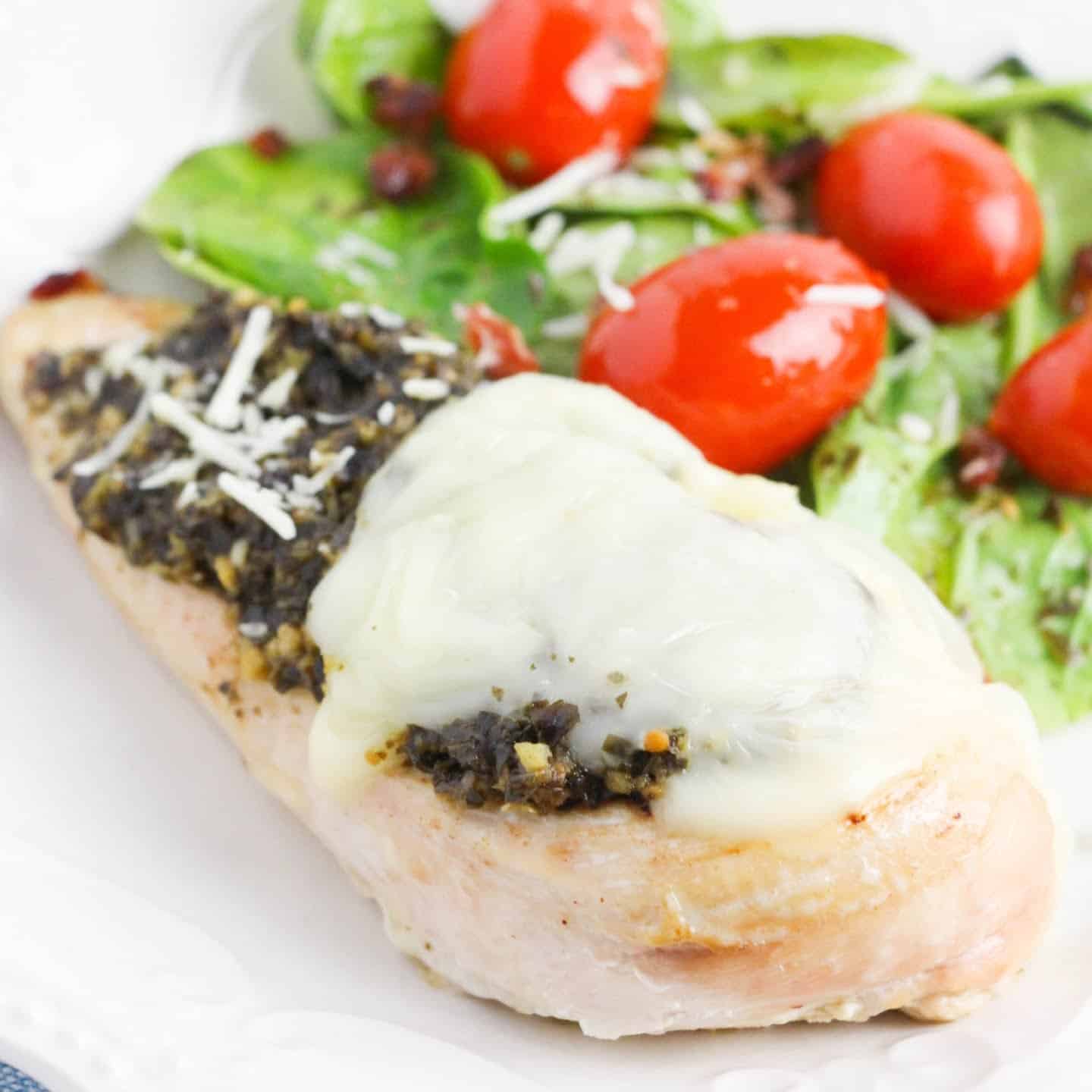 chicken breast with mozarella and cherry tomatoes