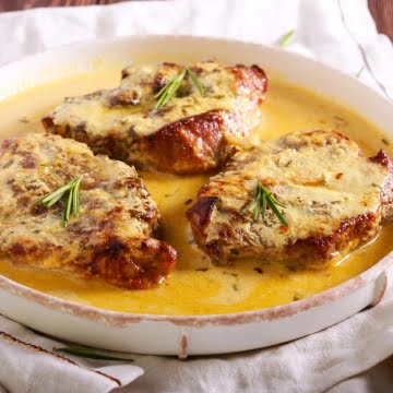 featured creamy sauces for pork chops
