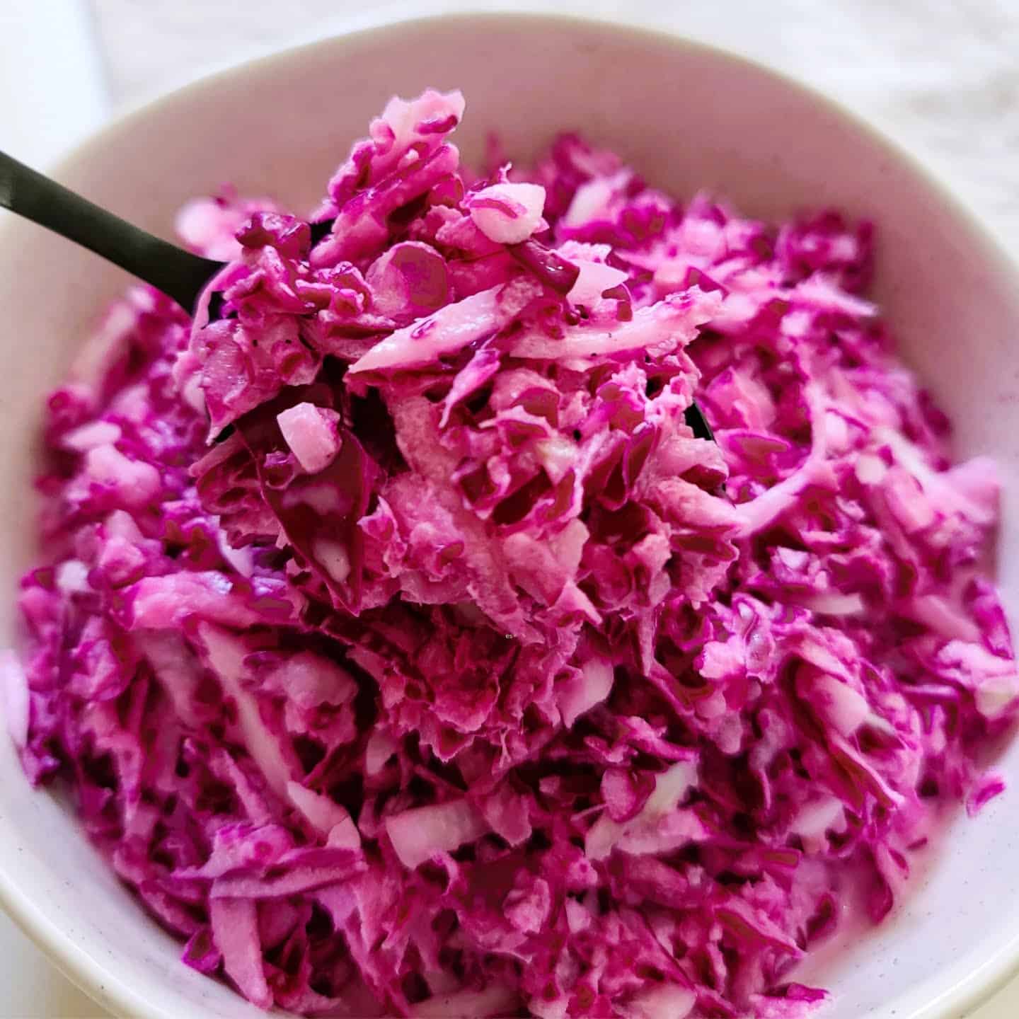 red coleslaw for pulled pork