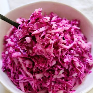 featured red coleslaw for pulled pork