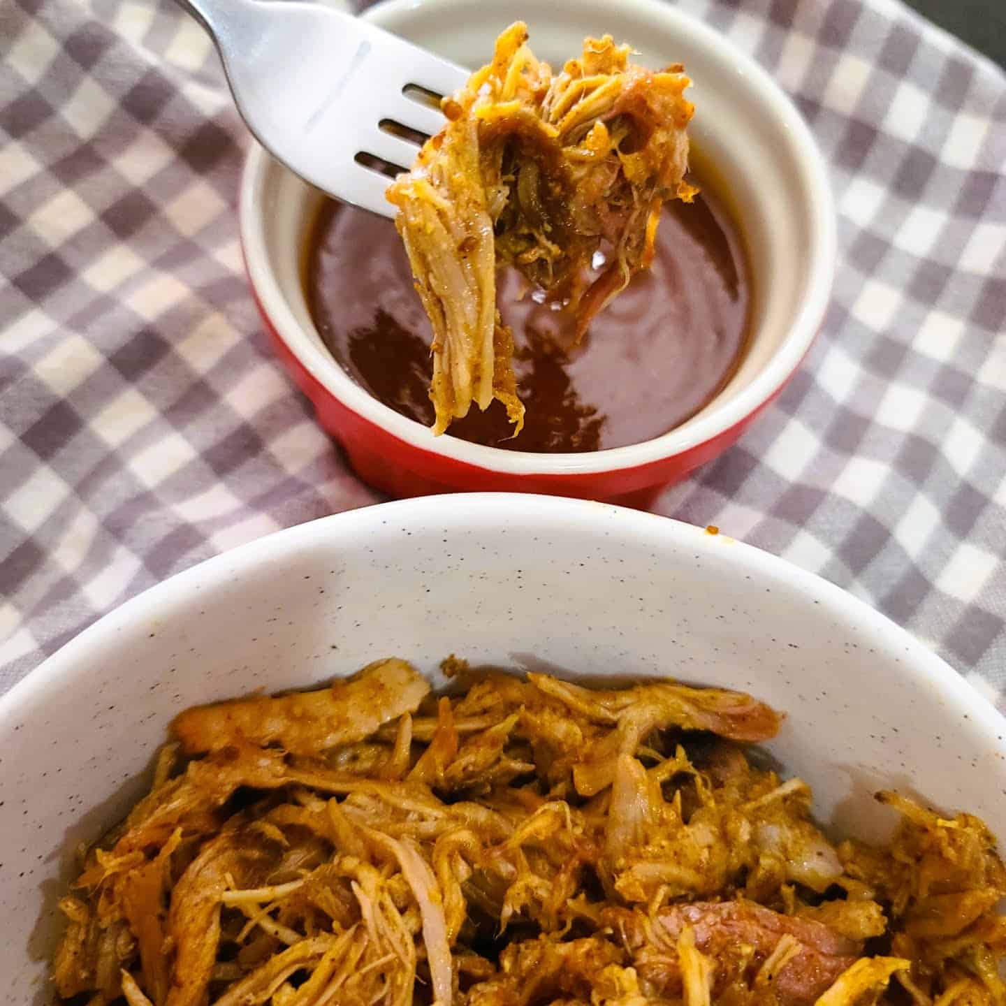 Pulled pork with bbq sauce