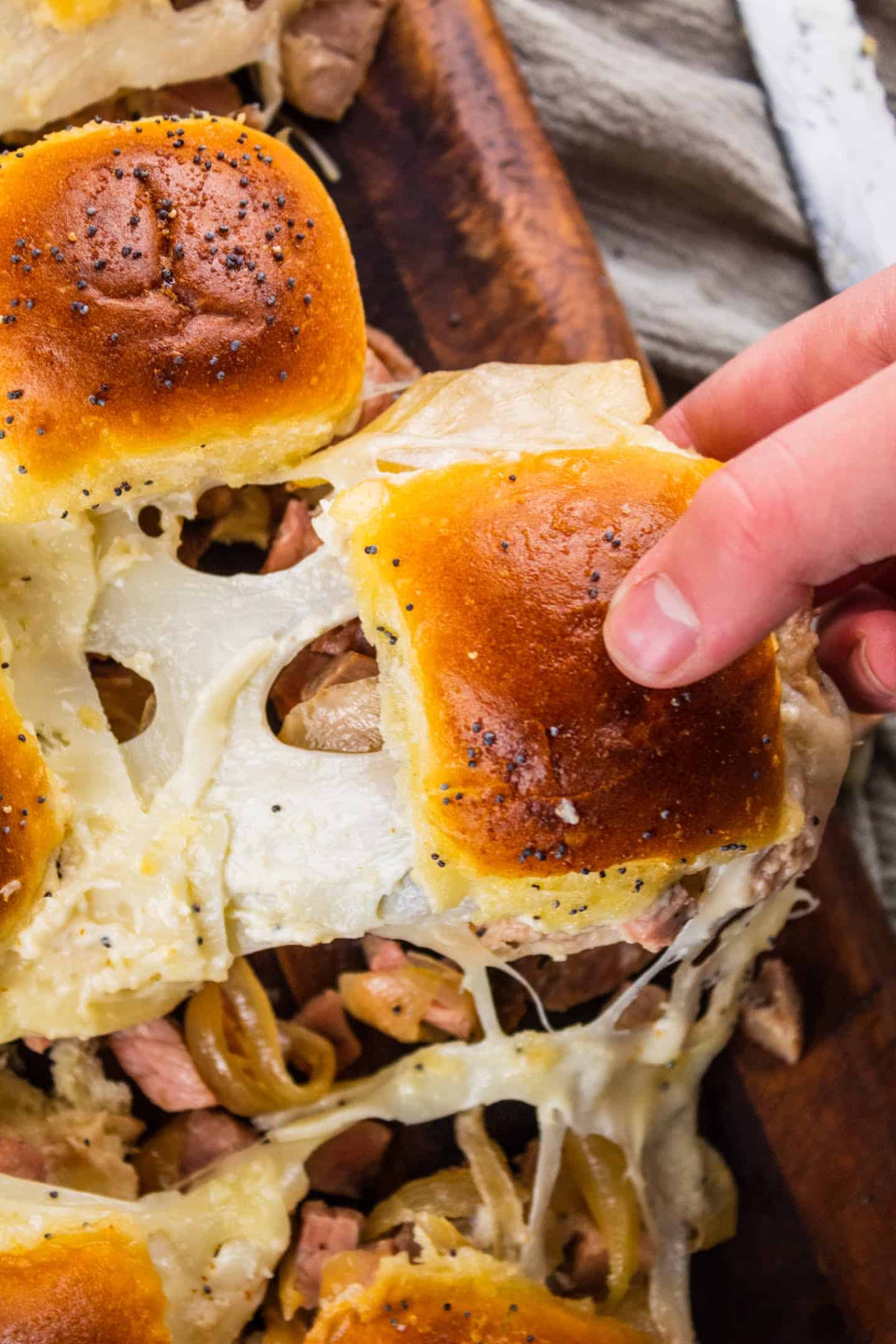 leftover roast beef sliders with cheese