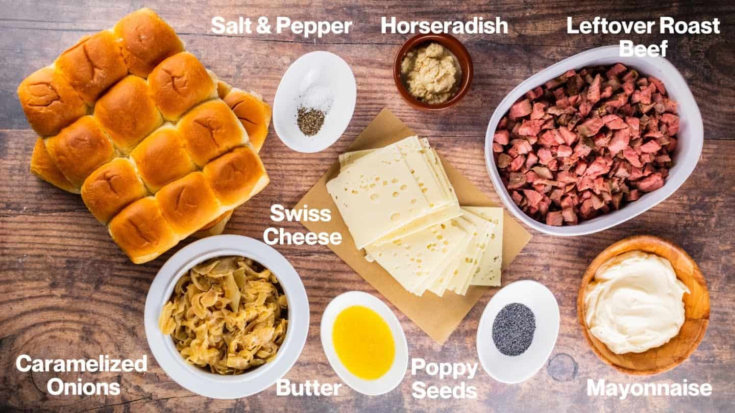 leftover roast beef sliders ingredients