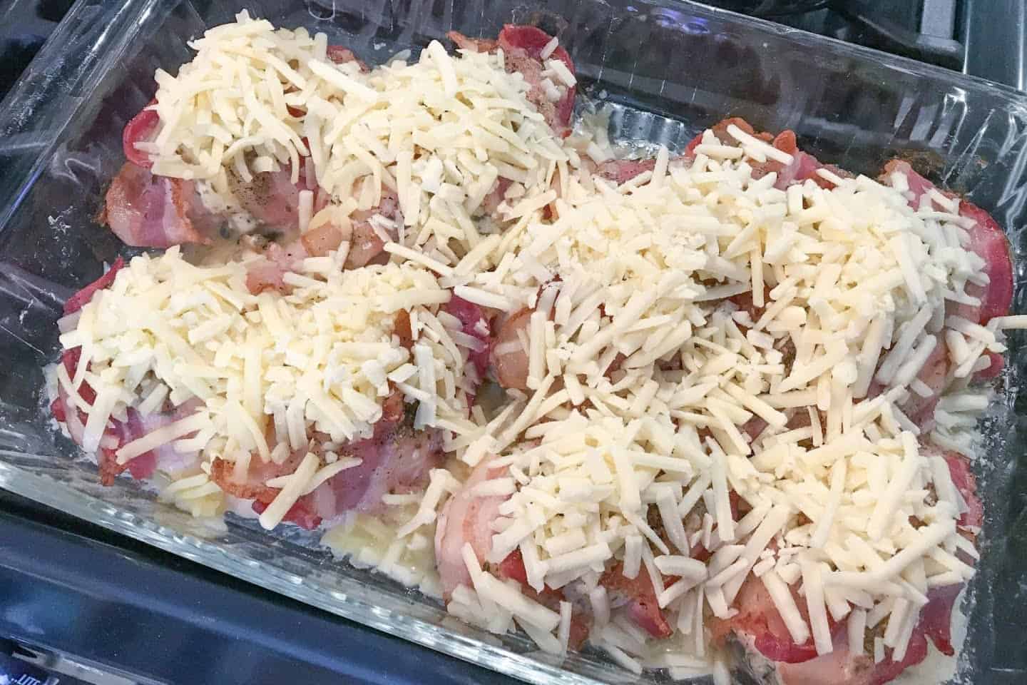 Baked Chicken with Cheese on Top