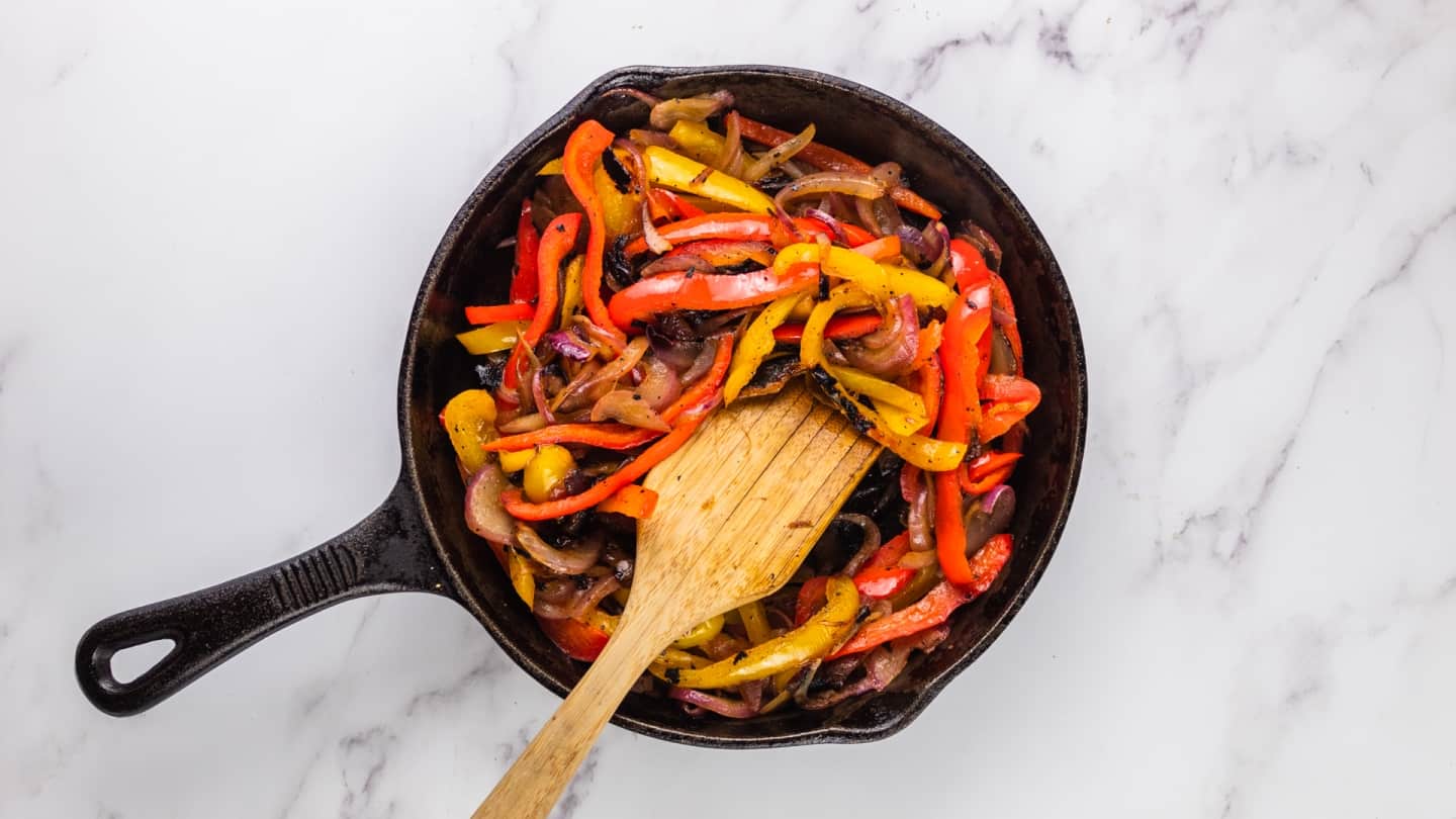 Browned Bell Pepper and Onions