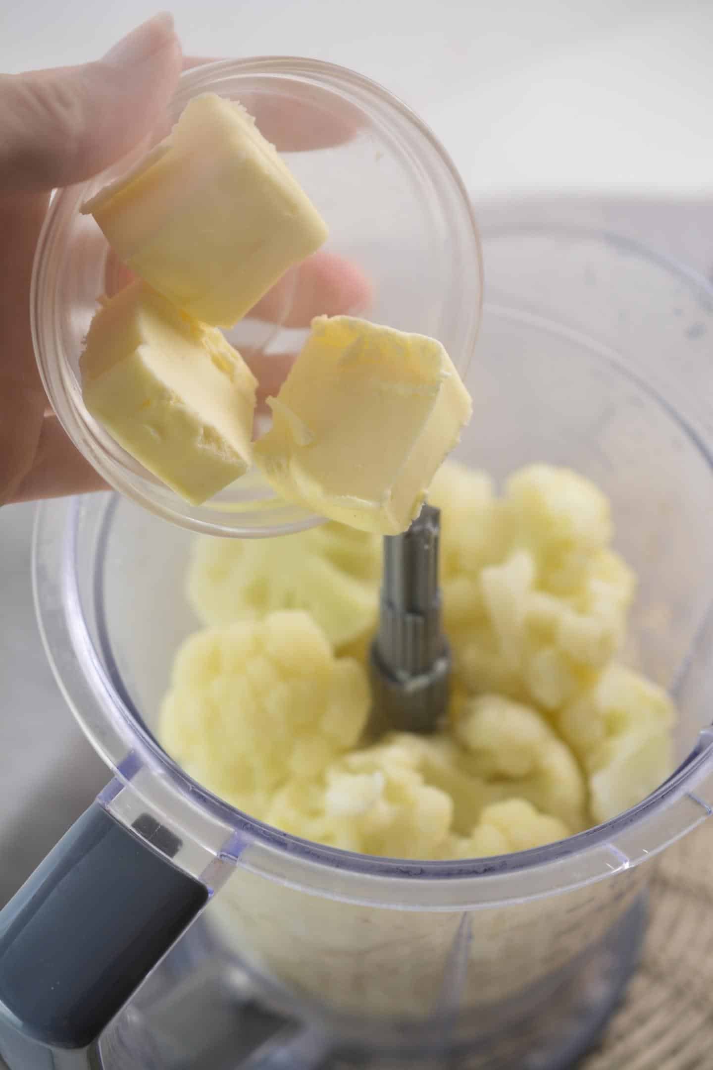 Cauliflower with Butter in Food Processor