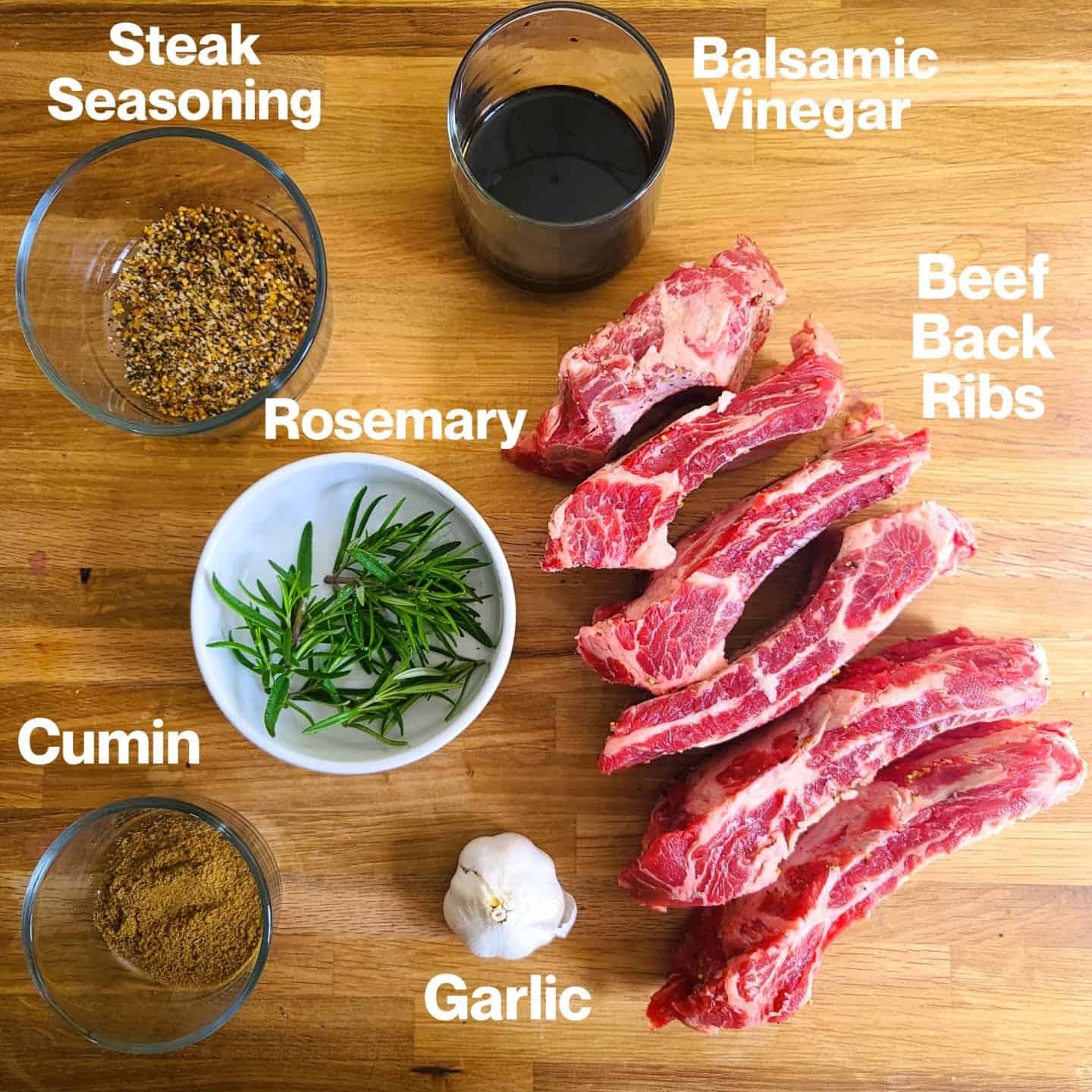  smoked beef back ribs  ingredients