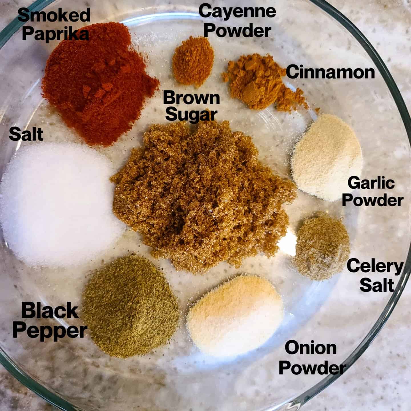 Easy Dry Rub for Ribs ingredients
