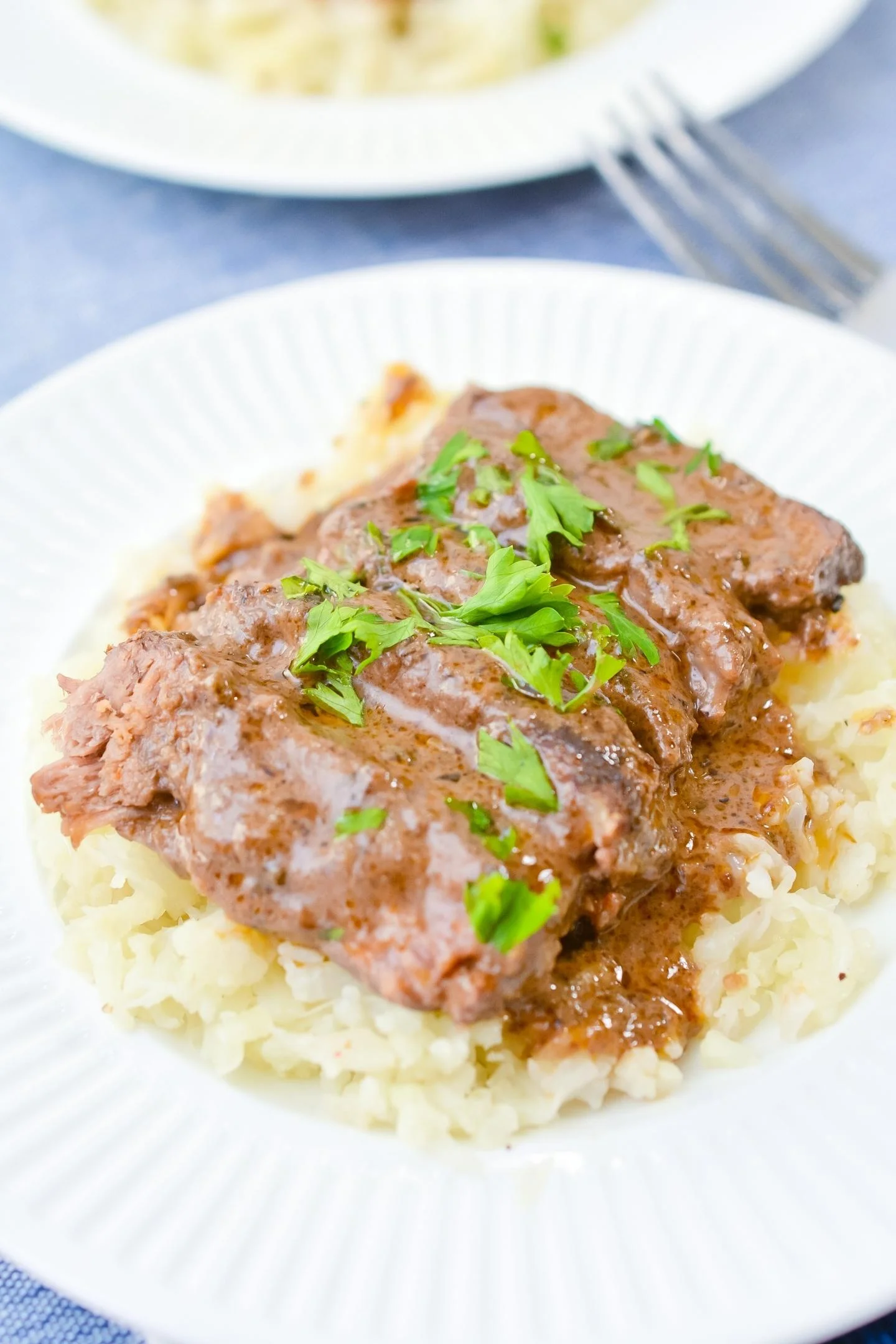 Short Ribs with Sauce and Parsley