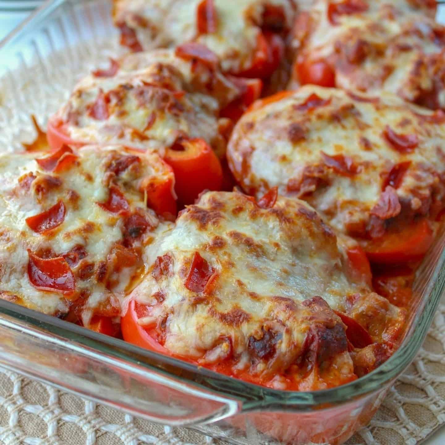 Stuff Peppers without Rice