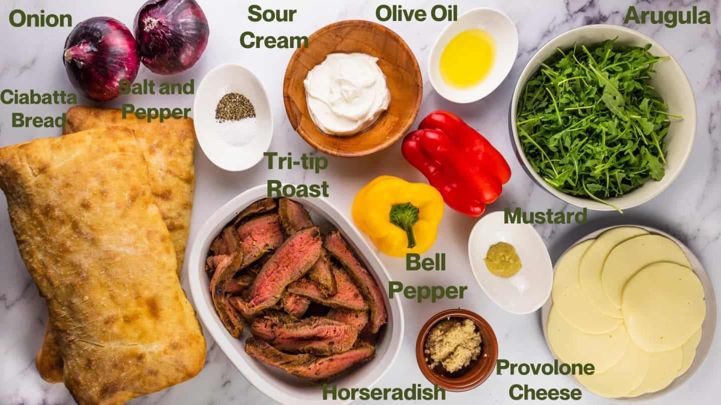 Tri Tip Sandwich Ingredients