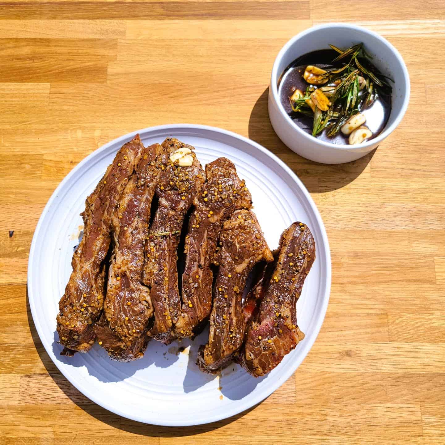  beef back ribs on a plate