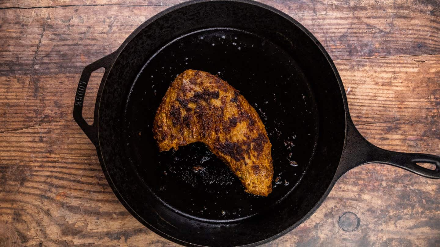  tri-tip on a skillet