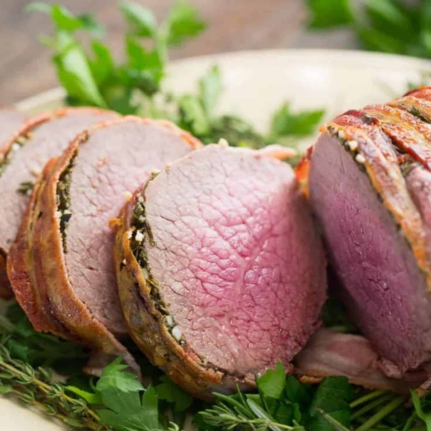 Bacon-wrapped Eye of Round Roast