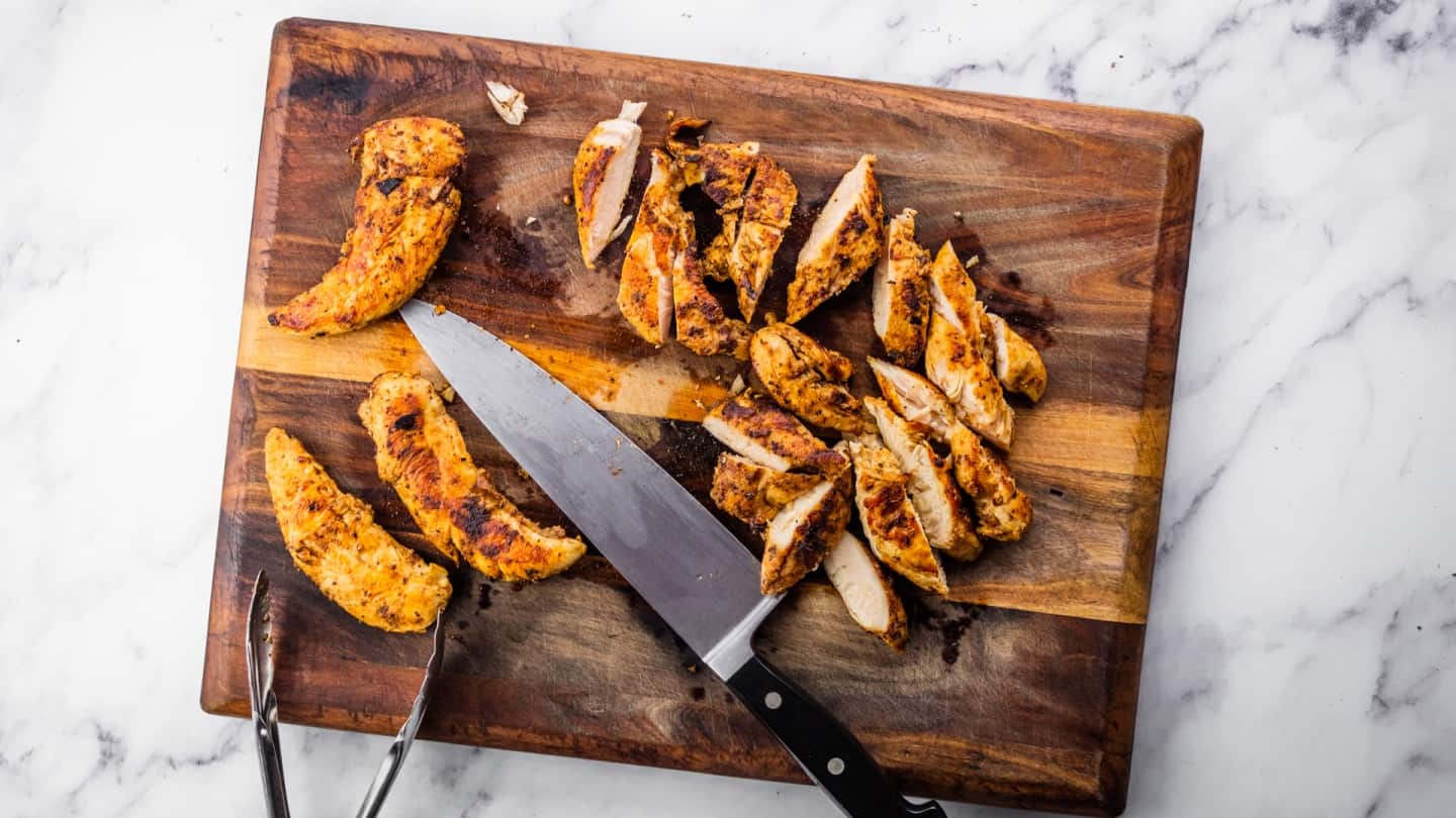Resting Chicken in Chopping Board