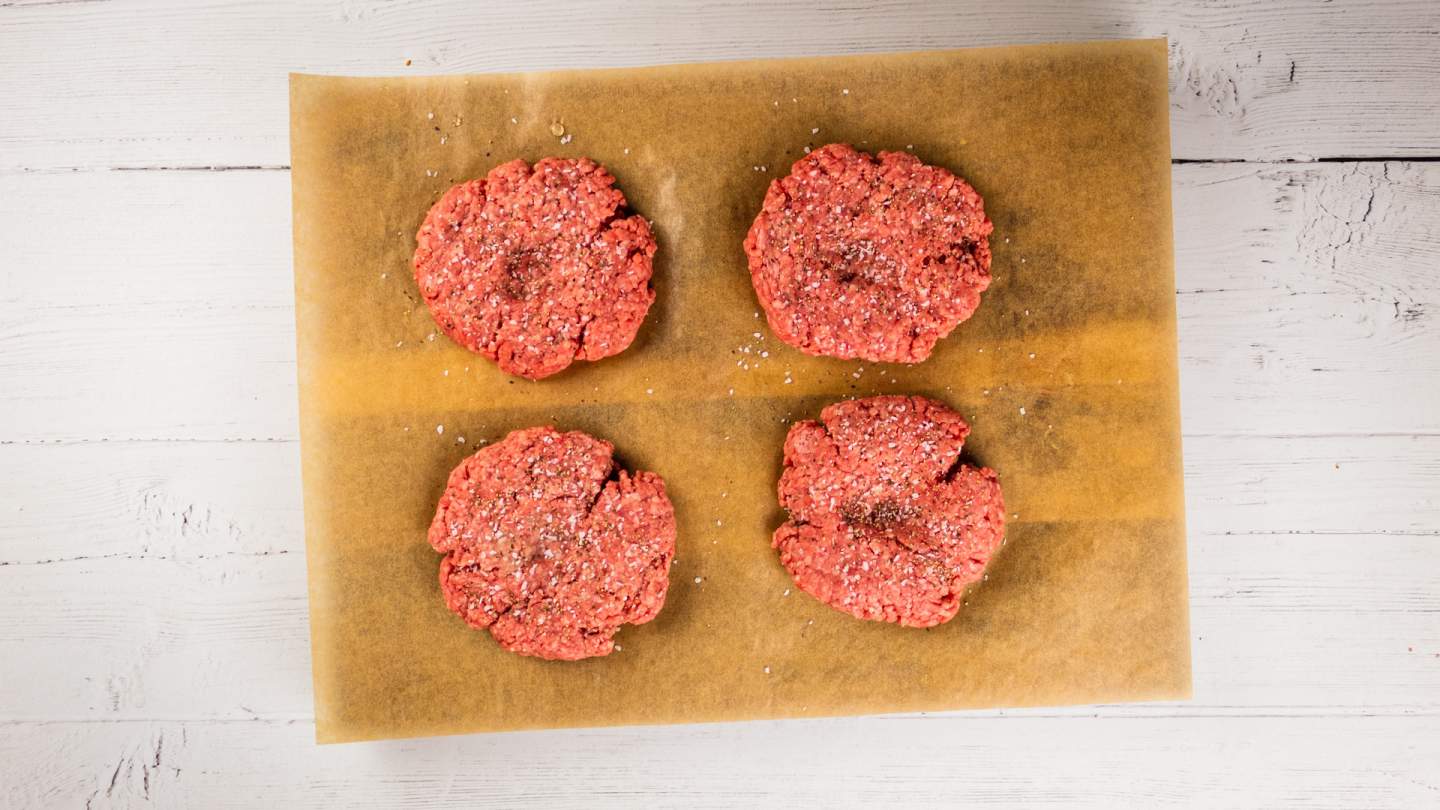 Seasoning and Shaping Ground Beef into Patties