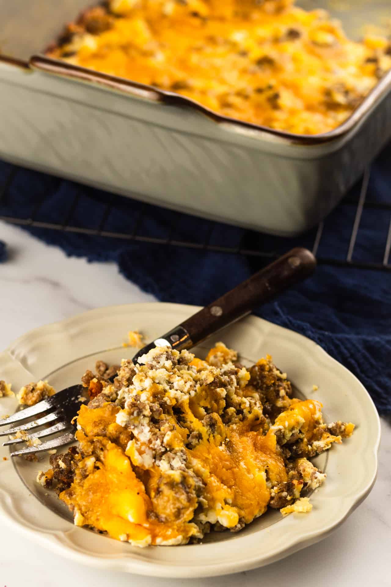 Cheeseburger Casserole Serving